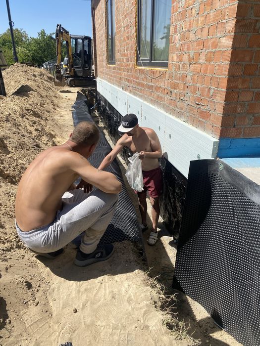 Гідроізоляція фундамента/Утеплення