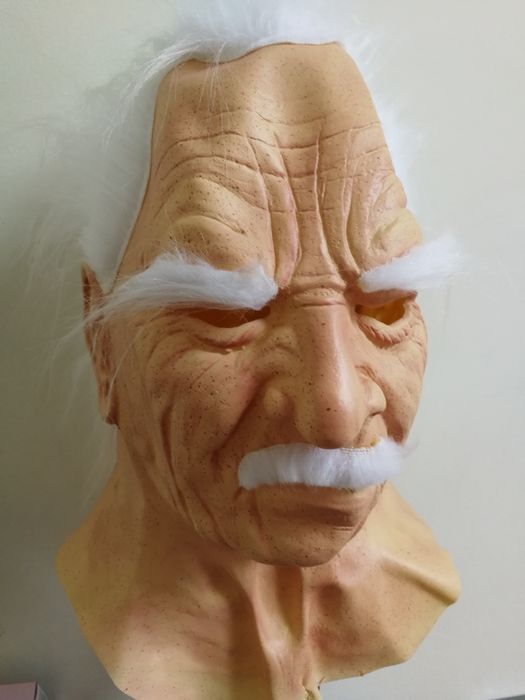 Maska na Halloween Einstein dziadek cosplay impreza lateksowa