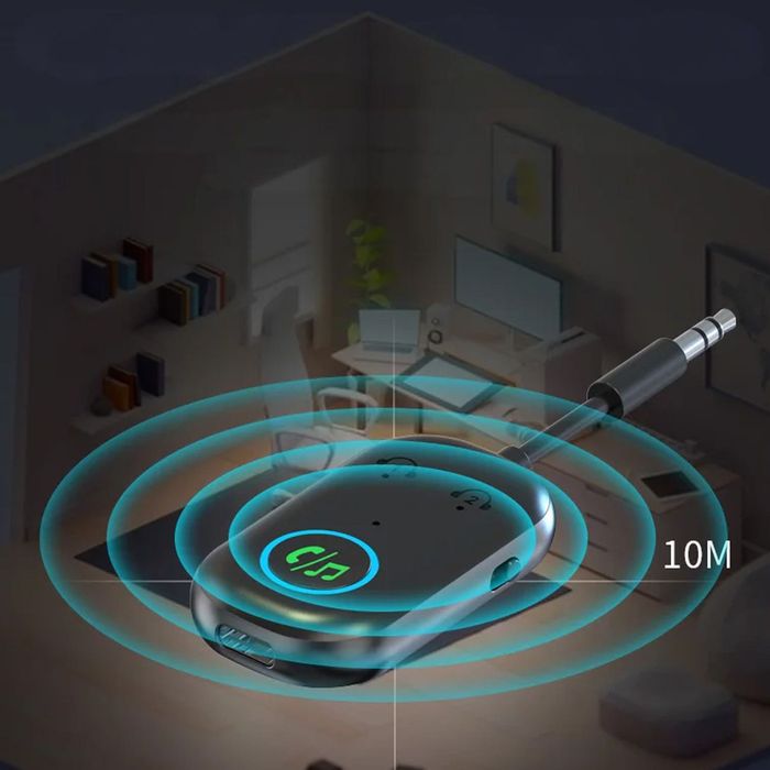 4W1 Odbiornik Nadajnik Bluetooth 5.3 Audio AUX Z Mini Jack 3,5mm