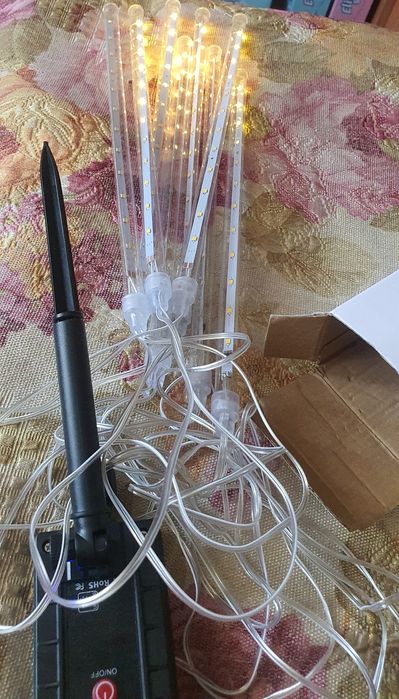 Гірлянда світлодіодна вулична Метеоритний дощ «Тануть Бурульки» 8 шт.