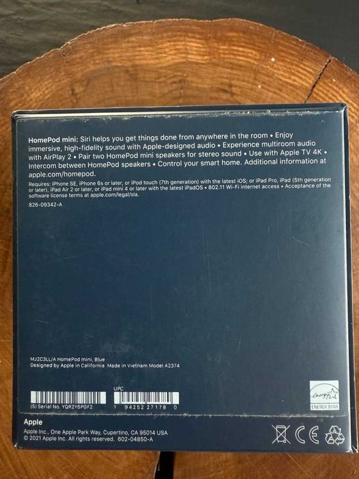 Колонка Apple HomePod mini (Blue) (MJ2C3LL)