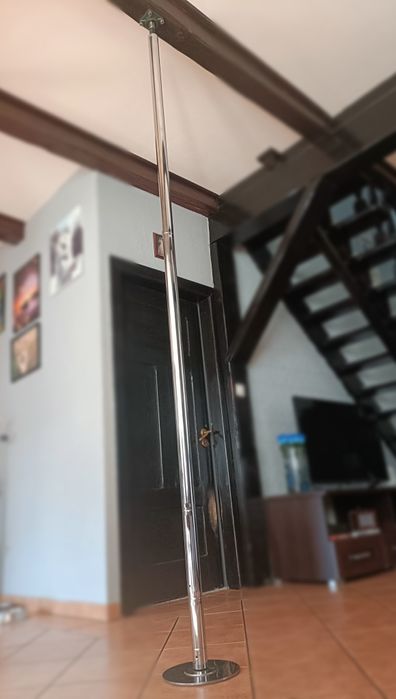 Rura do pole dance chromowana statyczno-obrotowa