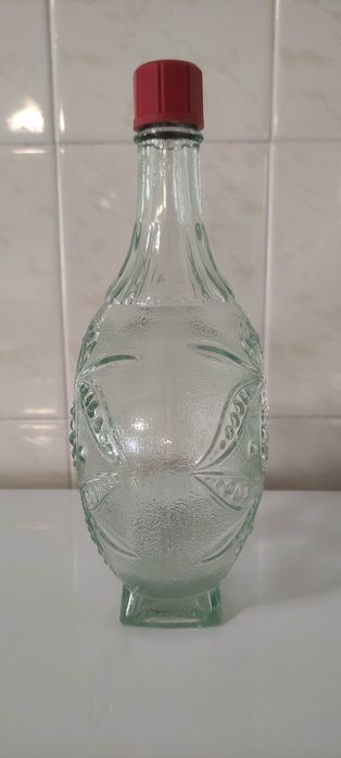 Garrafa vidro antiga / coleção bar restaurante quinta deco