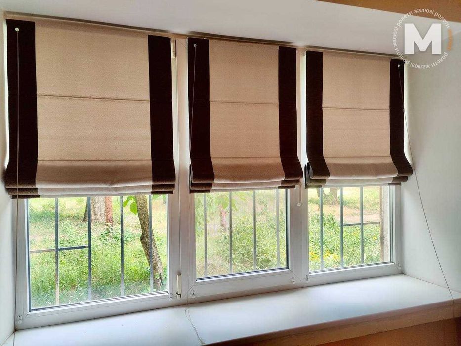 Качественные тканевые ролеты. Жалюзи день ночь. Рулонные шторы на окна