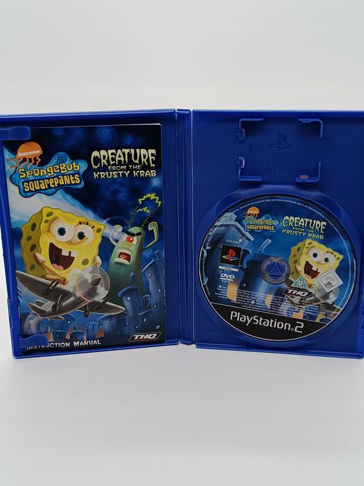 spongebob squarepants creature from the krusty krab sony playstation 2 ps2