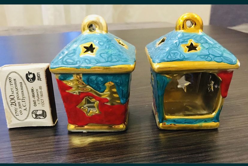 Продам новогодний декор, подсвечники, статуэтки