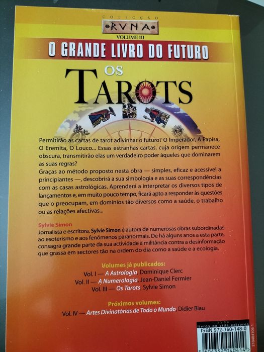 Livro "Os Tarots" de Sylvie Simon (Novo)