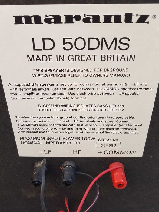 Coluna marantz LD 50DMS