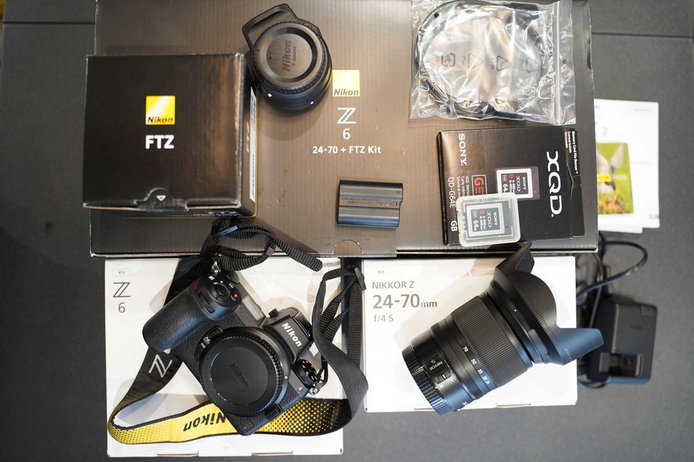 Nikon Z6 + Nikkor 24-70mm f/4 + FTZ KIT, przebieg 70!! zdjęć