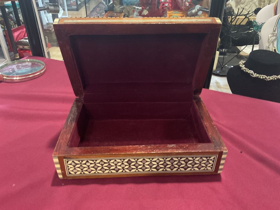 Caixa joias Sirian inlaid madre pérola 20x13x6 cm ,anúncios abaixo