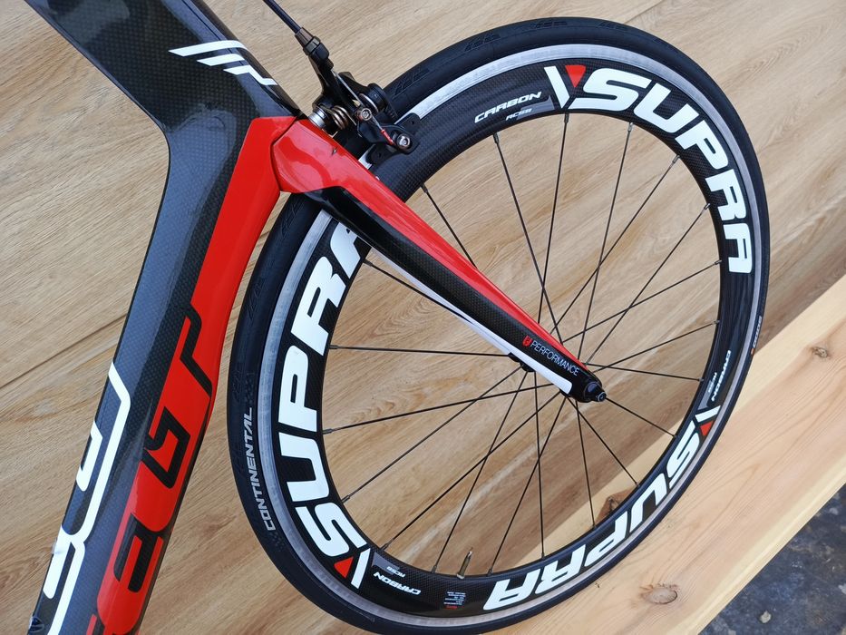 Rower czasowy Felt B14 carbon Ultegra Rotor koła Supra RC58 61cm tt!