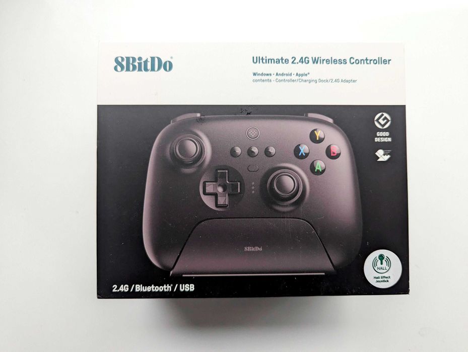 NOWY 8BitDo Ultimate 2.4G BT Black v2 Hall Effect Pad Android Apple PC