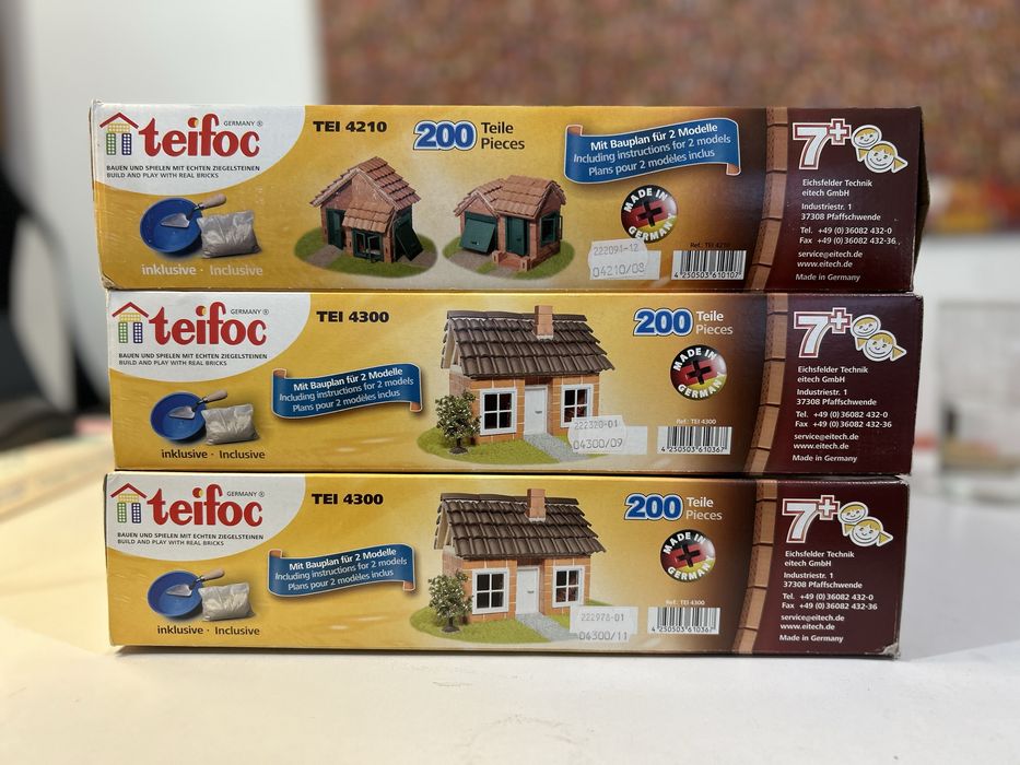 Teifoc - kits de construção com tijolos reais (NOVO)