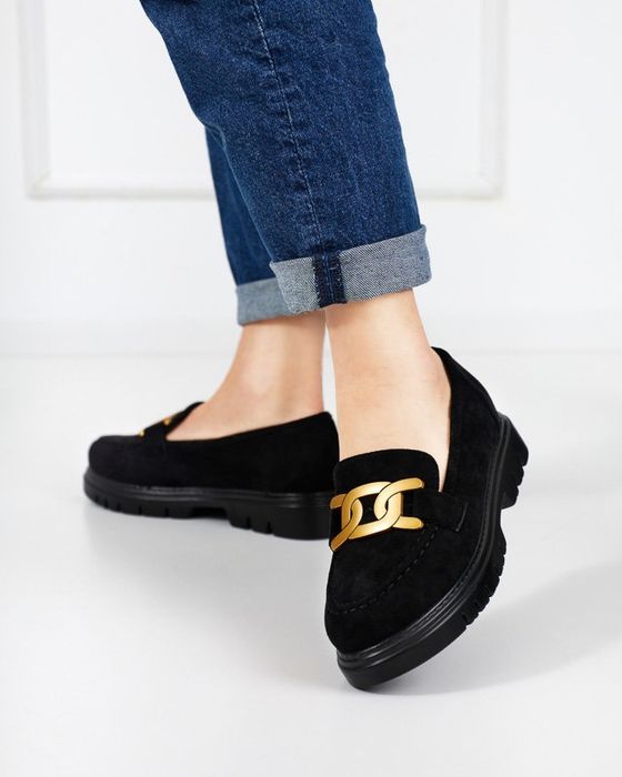 2 KOLORY 36 37 38 mokasyny 30 40 półbuty zamszowe z klamrą sprzączką