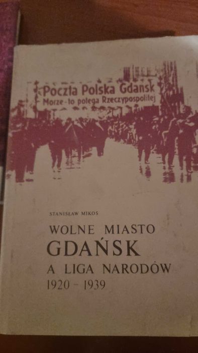 Zestaw 3 starych ksiazek tematyka miasta Gdansk
