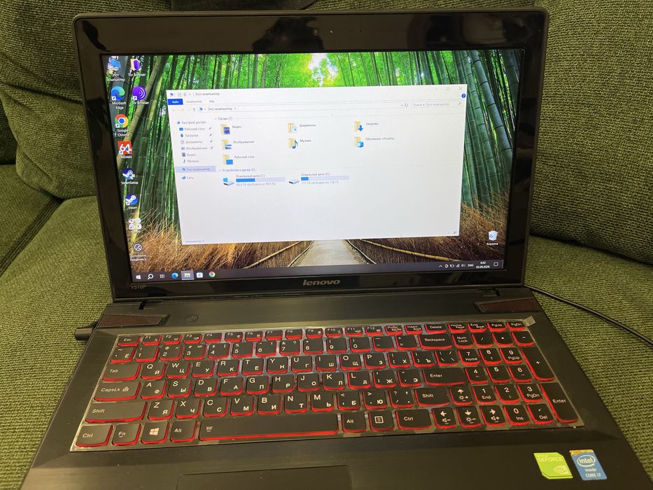 ноутбук  lenovo core i7 озу 16 гб