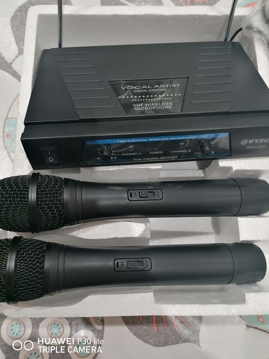 Microfones sem Fio com regulaçao de som