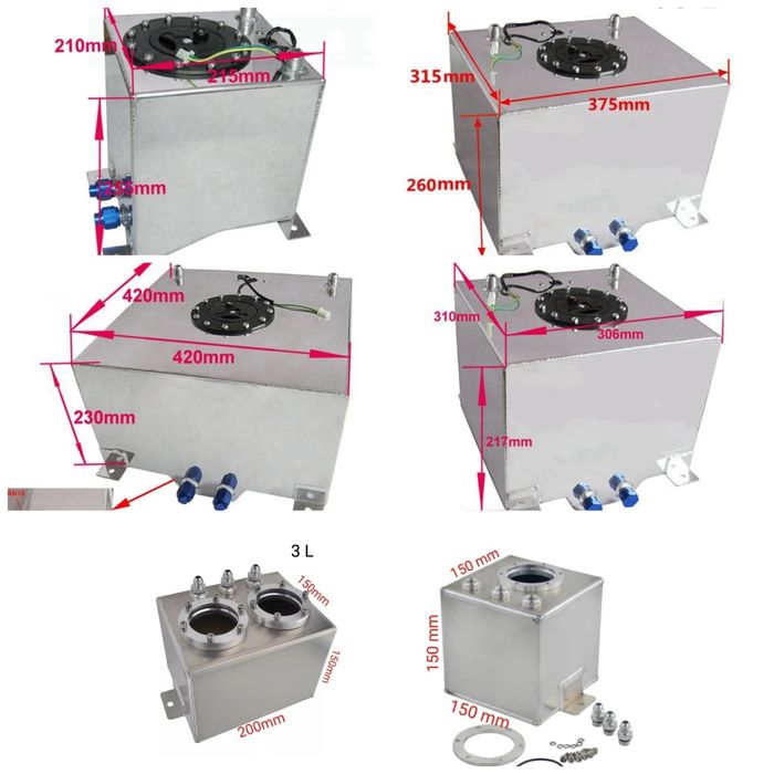 Depósito de combustível em alumínio surge tank