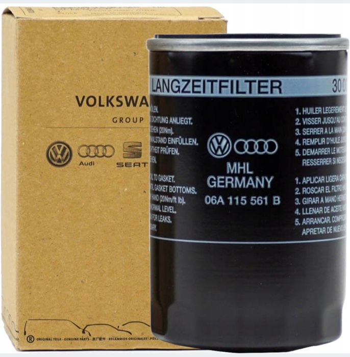 Oryginalny filtr oleju 06A115561B golf 5 6 1.6 mpi