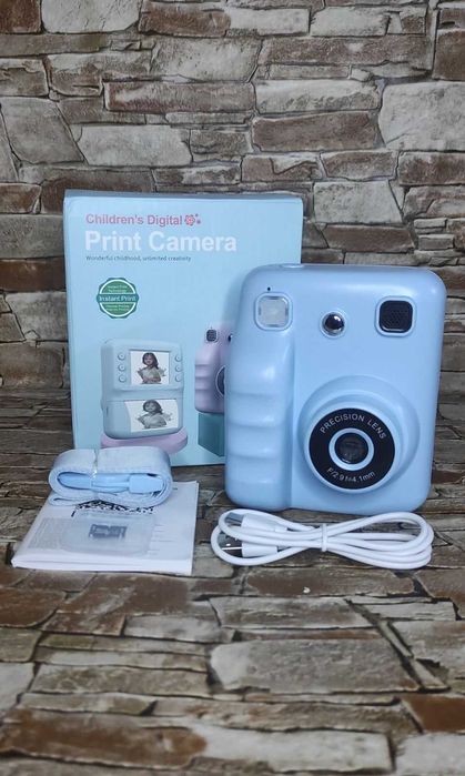 Дитячий фотоапарат A29 / Миттєвий друк / Карта пам'яті 16 Гб