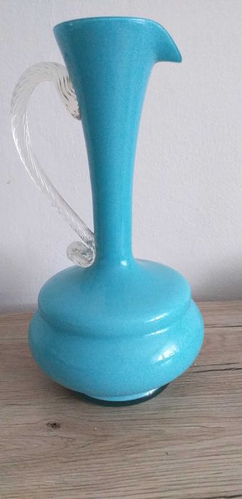 Błękitny wazon z prl