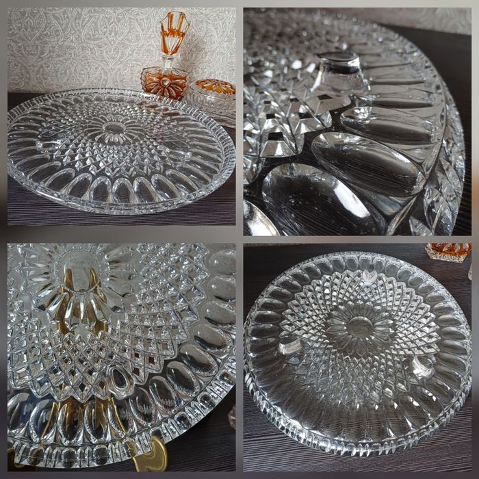 Тарілка Набір Кришталь 24%Pb Germany Вінтаж