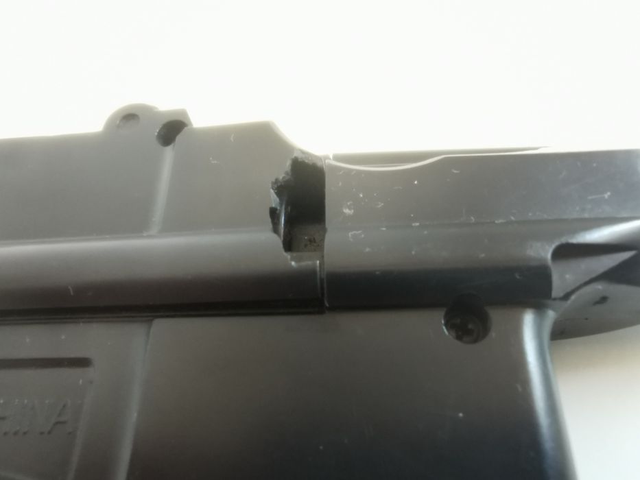 Zabawkowy pistolet na kulki Mauser C96 Uszkodzony