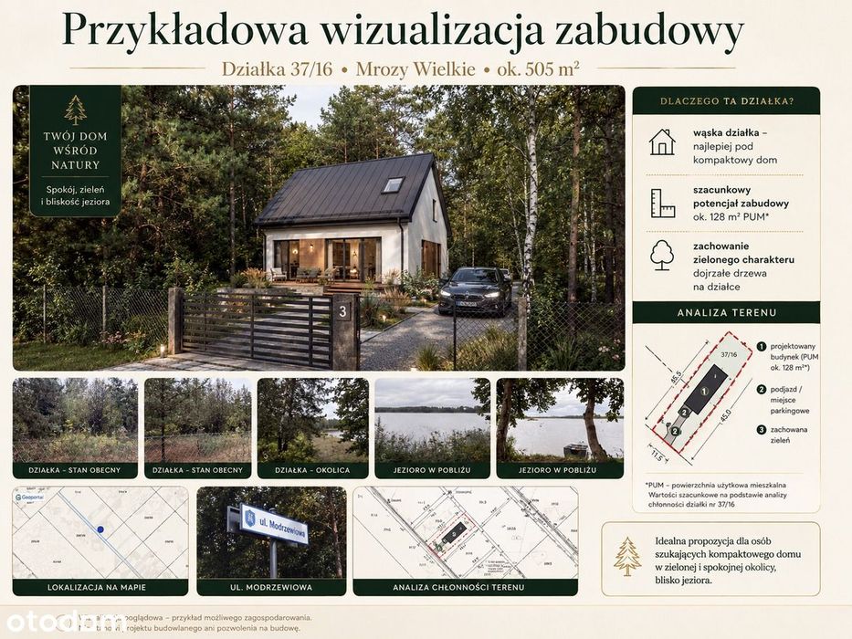 Działka 505 m² | Mrozy Wielkie | 5 km od Ełku | Selmęt | media - Więcej