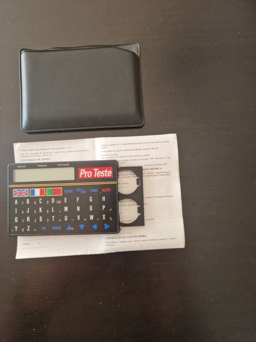 Minitradutora trilingue Pro Teste e manual de instruções
