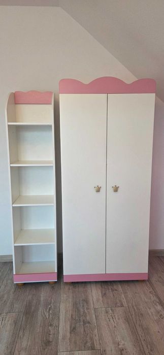 Szafa+regał dla dziewczynki