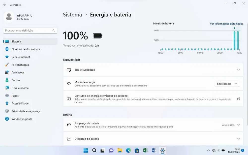 Portátil PC Computador Asus M50S Windows 11
