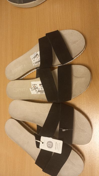 Шльопанці Esprit 40, нові, замш