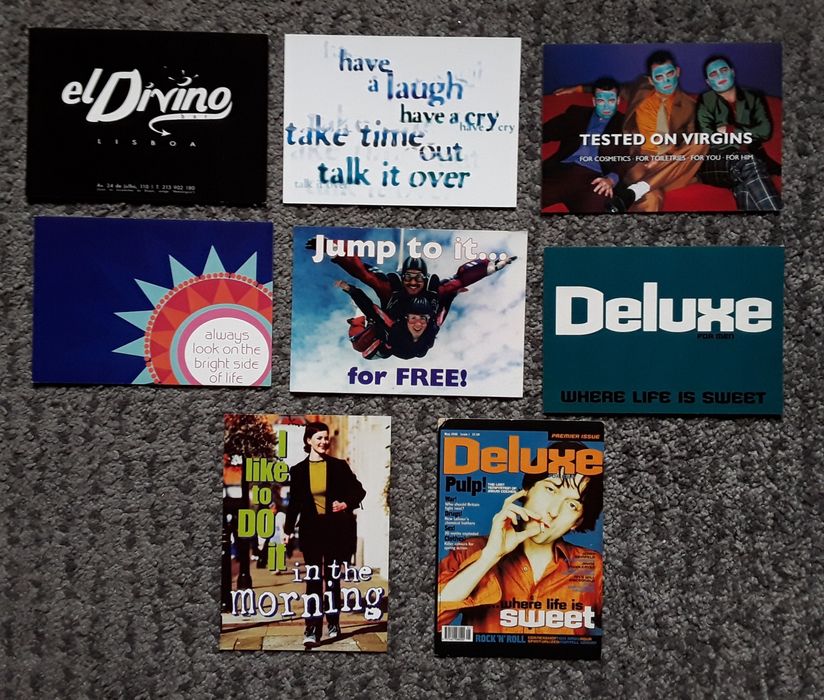 Postais com publicidade a várias marcas