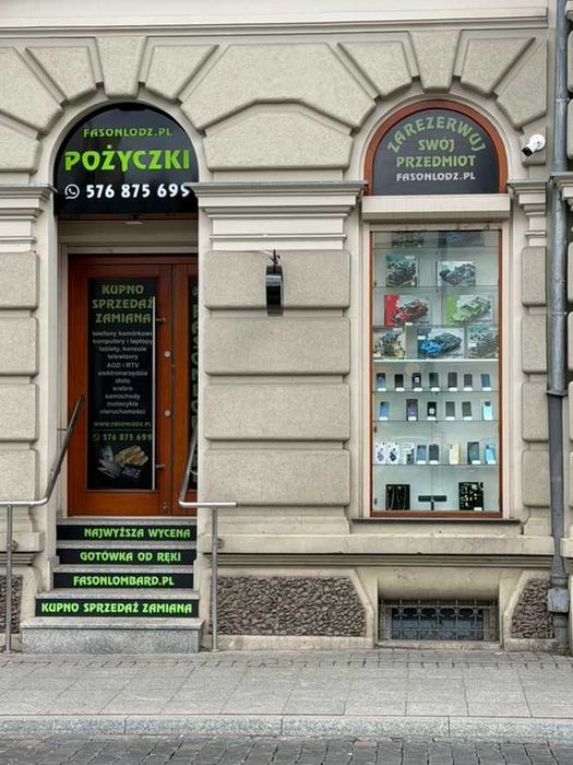 Fason ul. Struga 7 SKUP LOMBARD POŻYCZKI POD ZASTAW GOTÓWKA OD RĘKI Elektronika Złoto Srebro