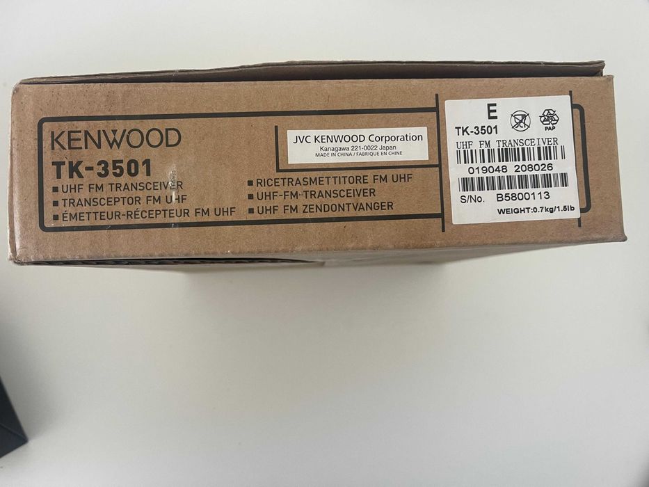 Walkie-Talkie Profissional Kenwood ProTalk TK-3501 (Novo)