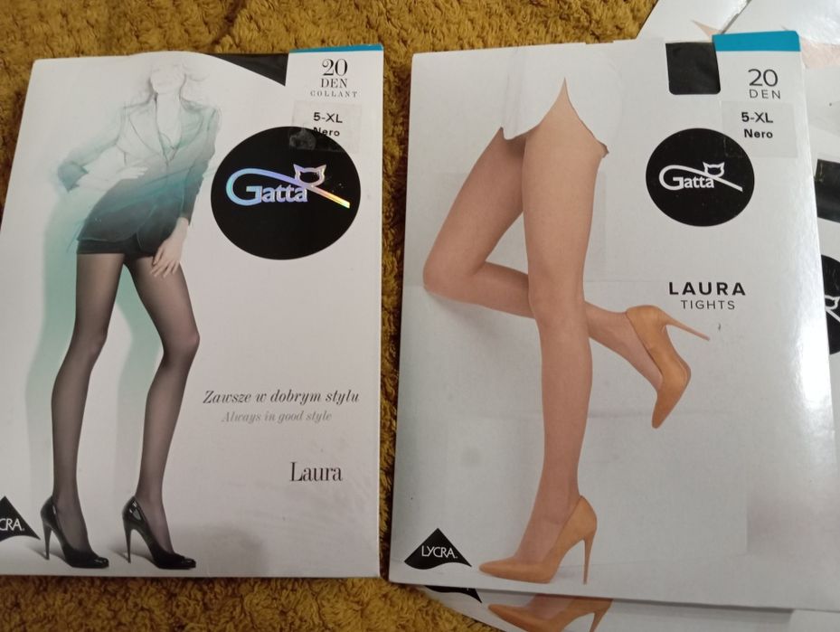 5XL Rajstopy GATTA Laura 20 DEN czarne