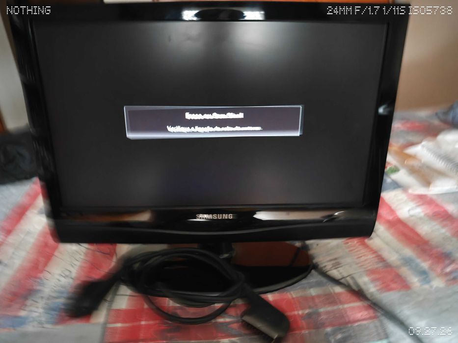 Televisor Samsung LE 19C a funcionar s/comando