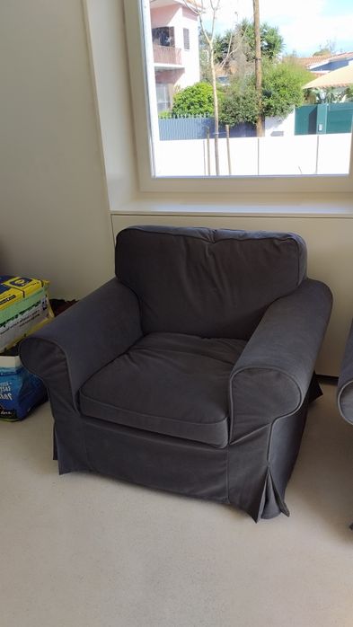 Sofá 1 lugar/Poltrona ektorp IKEA cinza