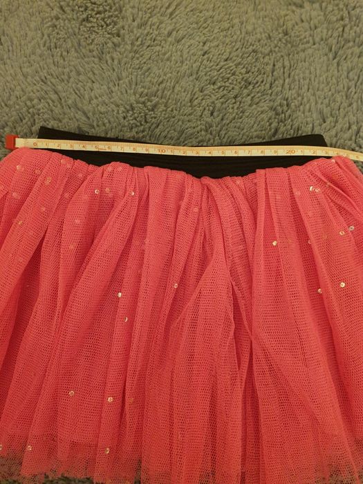 Spodniczka różowa tiulowa z cekinami