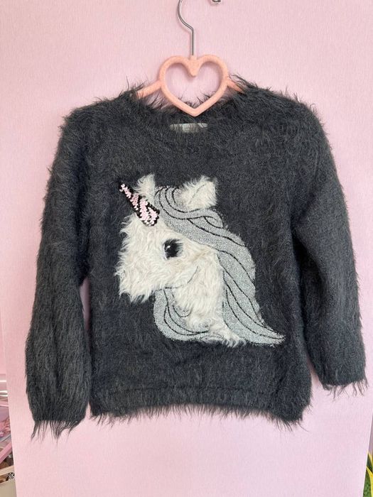 Світер кофтинка тепла hm H&M 110-116р пухнаста