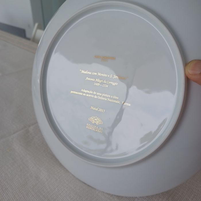 Prato porcelana Natal 2015 Casa Sonotone