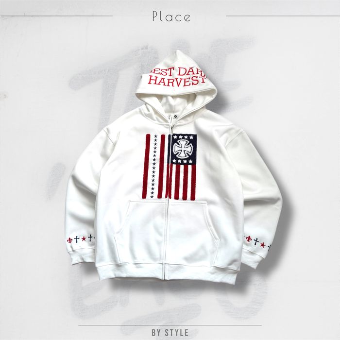 Оверсайз зіп худі drip архів chrome hearts type erd usa кофта зіпка