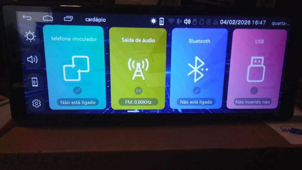 Ecrã CarPlay / Android Auto 9” Portátil – Câmara – Bluetooth, USB, FM