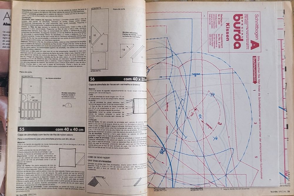 Burda Costura Fácil e Burda Almofadas