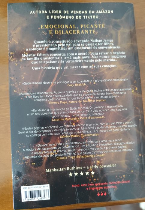 Romance " Minha para sempre" da escritora Sadie Kincaid