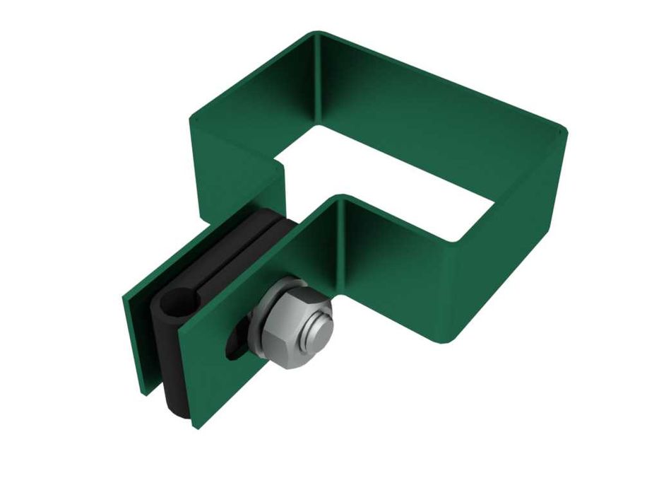 OBEJMA do slupka ogrodzeń 60х40mm KOŃCOWE, NAROŻNE, PRZELOTOWE