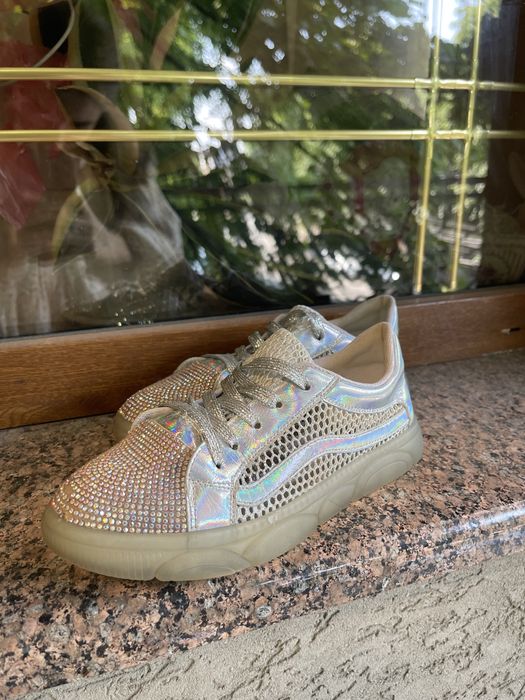 Кеди Fun&Fun з срібними камінчиками