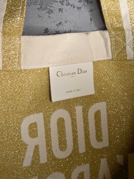 Oryginalna torba shopperka Dior J'adore / VIP Gift z poświatą złota