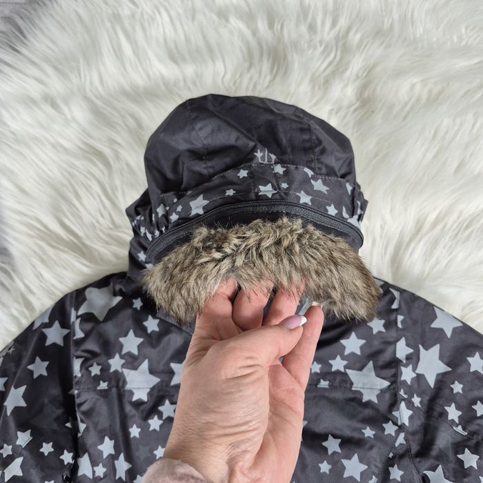 Kurtka dziecięca z kapturem w gwiazdki 92cm