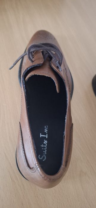 Sapatos Homem Tam41 Camel como NOVOS usados 1 vez